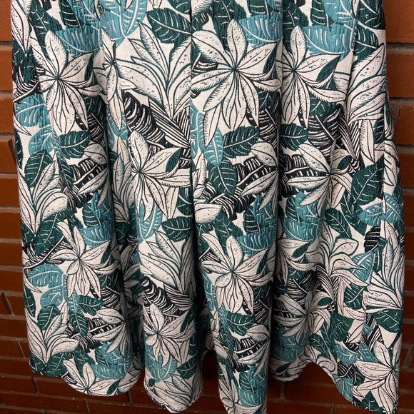 Teal patterned tea dress - Picture 5 of 7